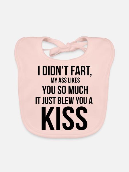 Fart - Baby Bio-Lätzchen - Rose - Vorne