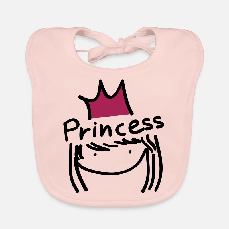 fille princesse faute de frappe Bavoir bio Bébé