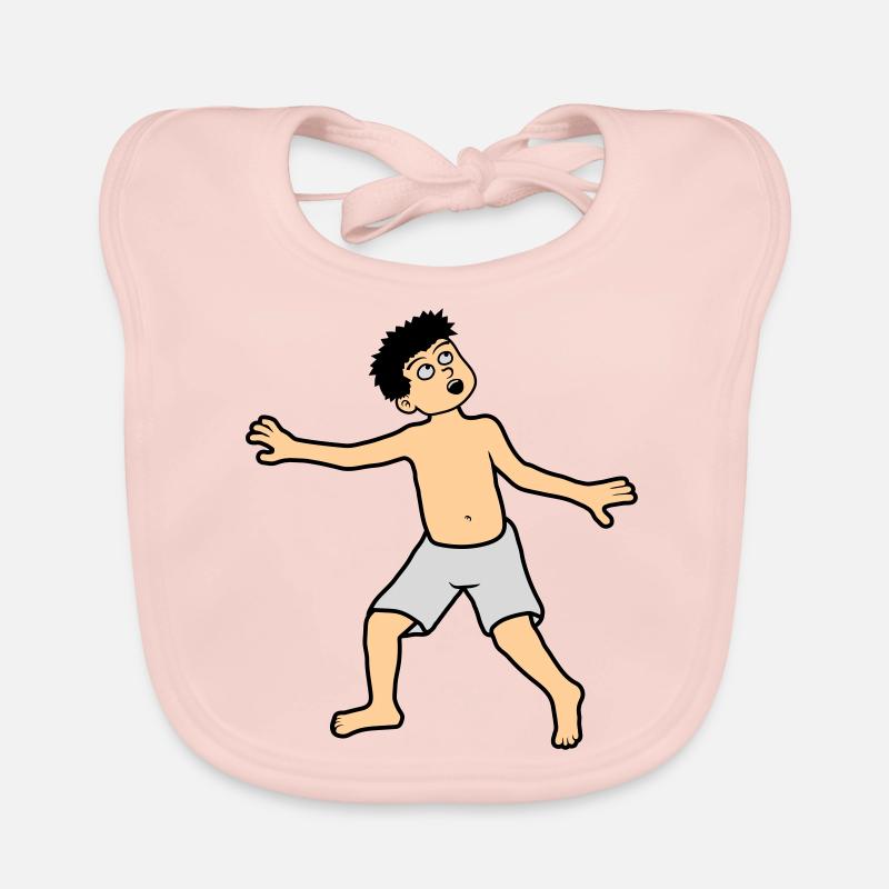 Junge hat angst Baby Bio-Lätzchen