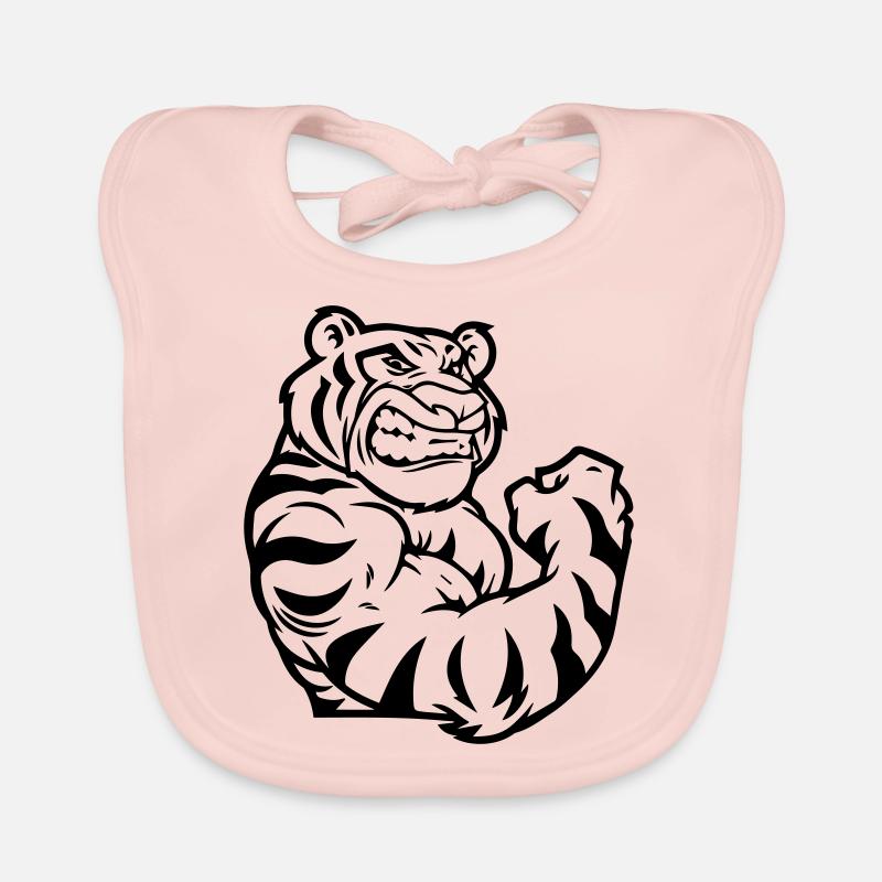 tiger biceps Organic Baby Bibs