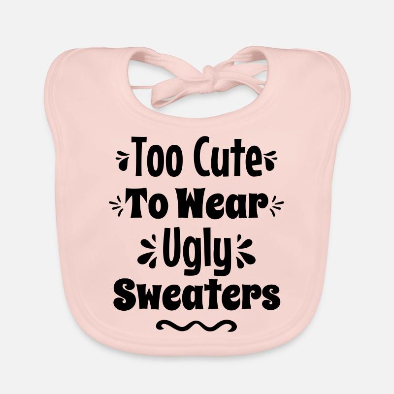 Trop mignon pour porter des pulls moches Bavoir bio Bébé