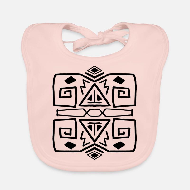 African decoration Organic Baby Bibs