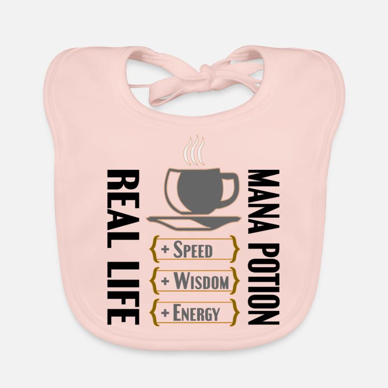 COFFE REAL LIFE MANA POTION - Baby Bio-Lätzchen - Rose