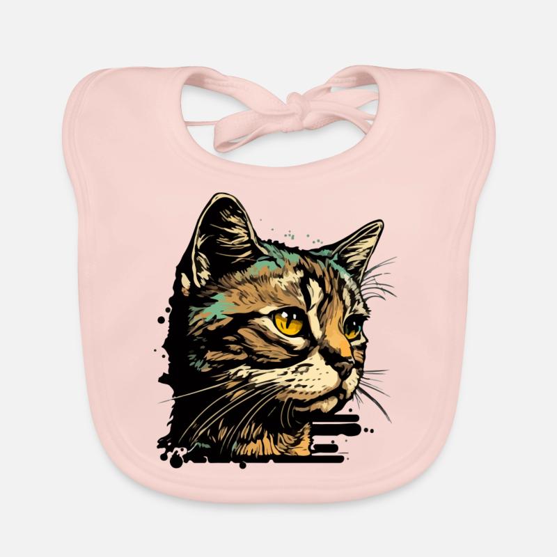 Mimi le chat Bavoir bio Bébé