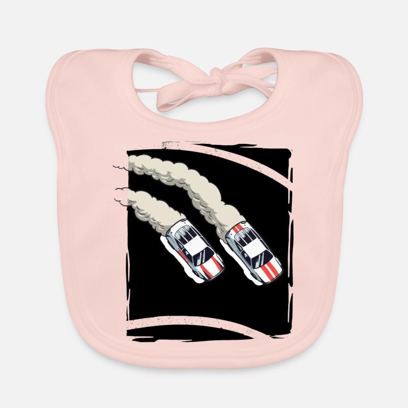 Course automobile | Voitures de course | Dériver Bavoir bio Bébé