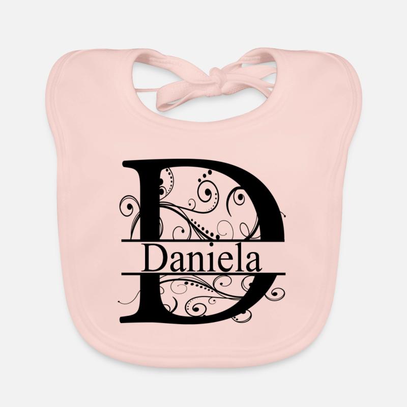 Monogram avec le prénom Daniela Bavoir bio Bébé