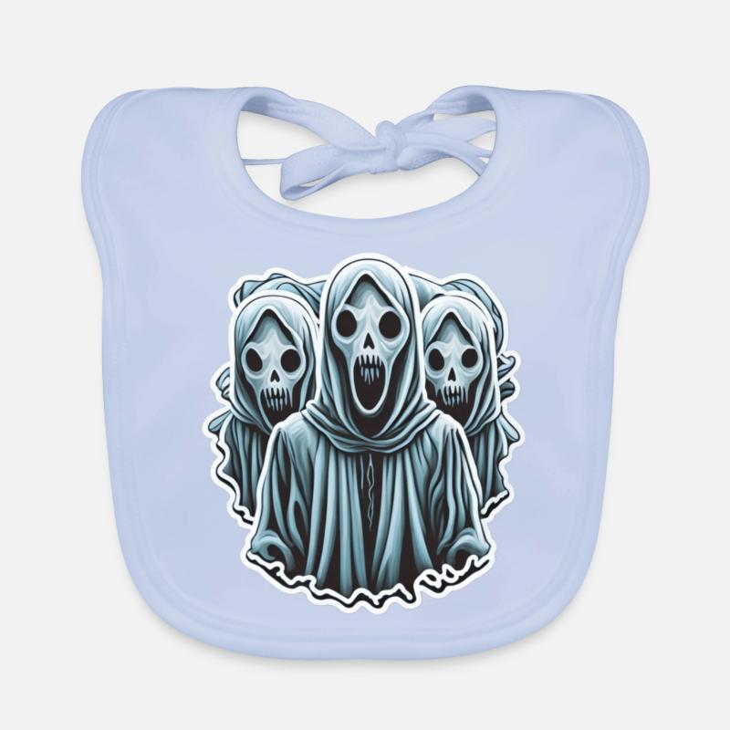 3 Ghosts Organic Baby Bibs