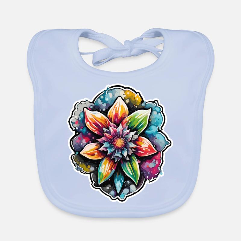 Blume / Pflanze / Botanik / Garten / Blüten Baby Bio-Lätzchen