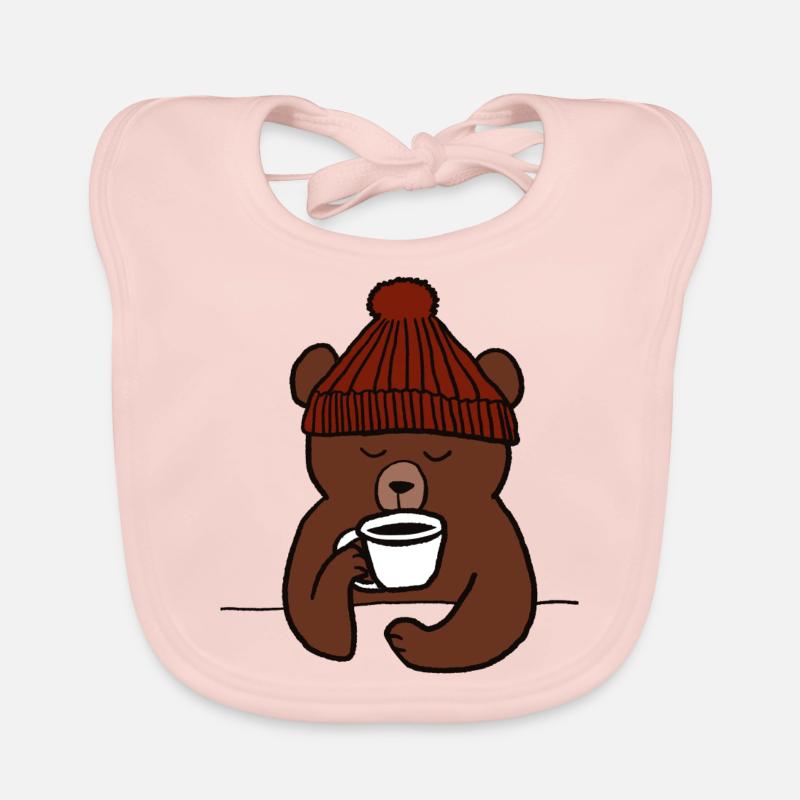 Temp for Coffee Organic Baby Bibs