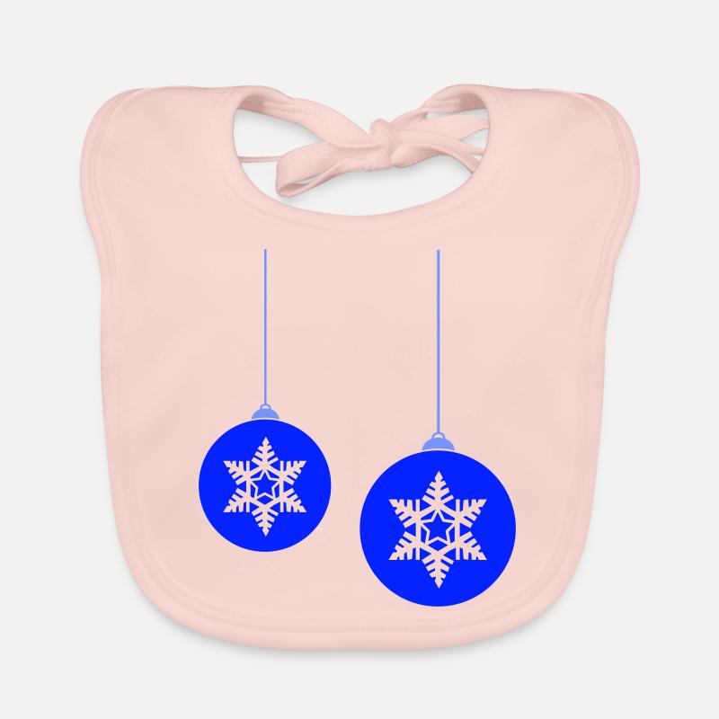 Boules de Noël star Bavoir bio Bébé