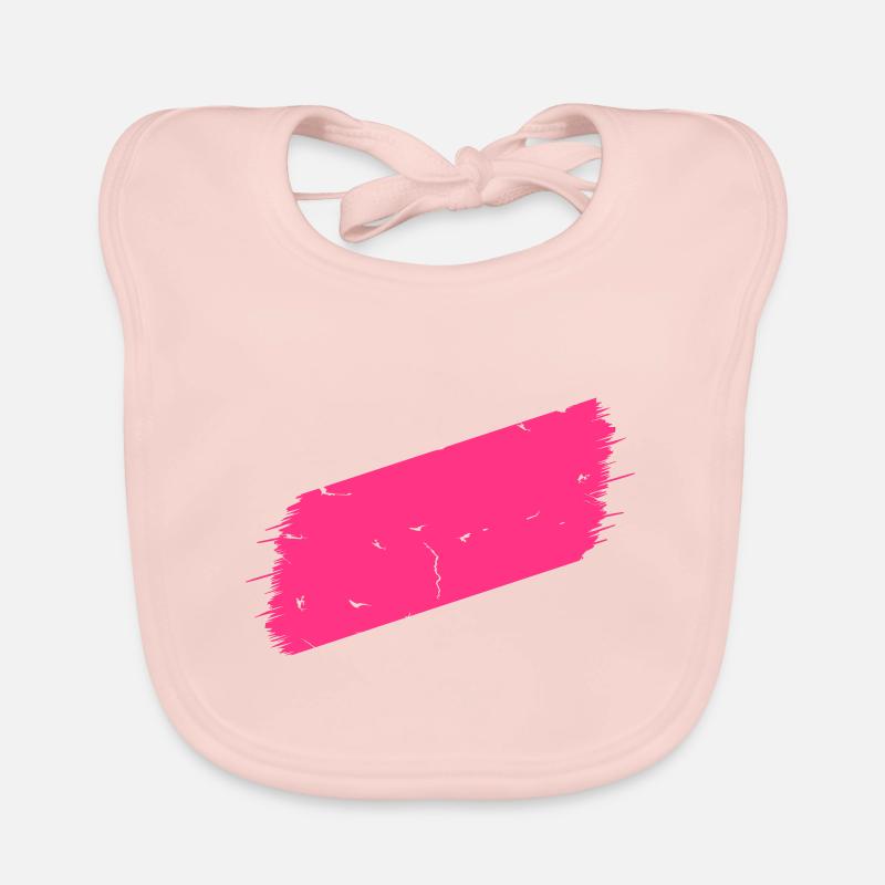 Blobs inclined with cracks | Marker (Vectorgraphic) Organic Baby Bibs