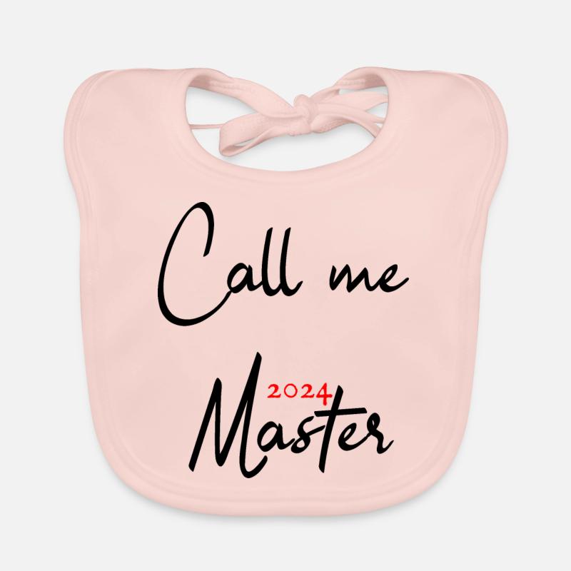 Master 2024 Masterabschluss Sponsion Absolvent Baby Bio-Lätzchen