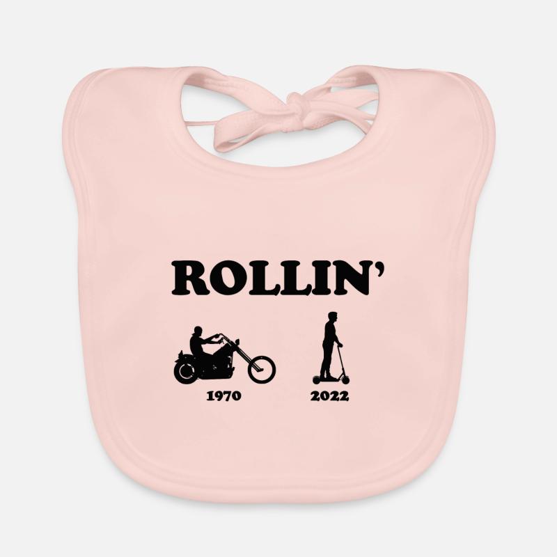 E-Scooter Rollin' 1970 2022 I E-Roller Scooter Organic Baby Bibs