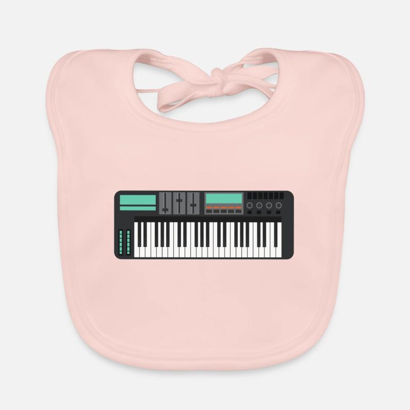 Keyboard Controller Organic Baby Bibs