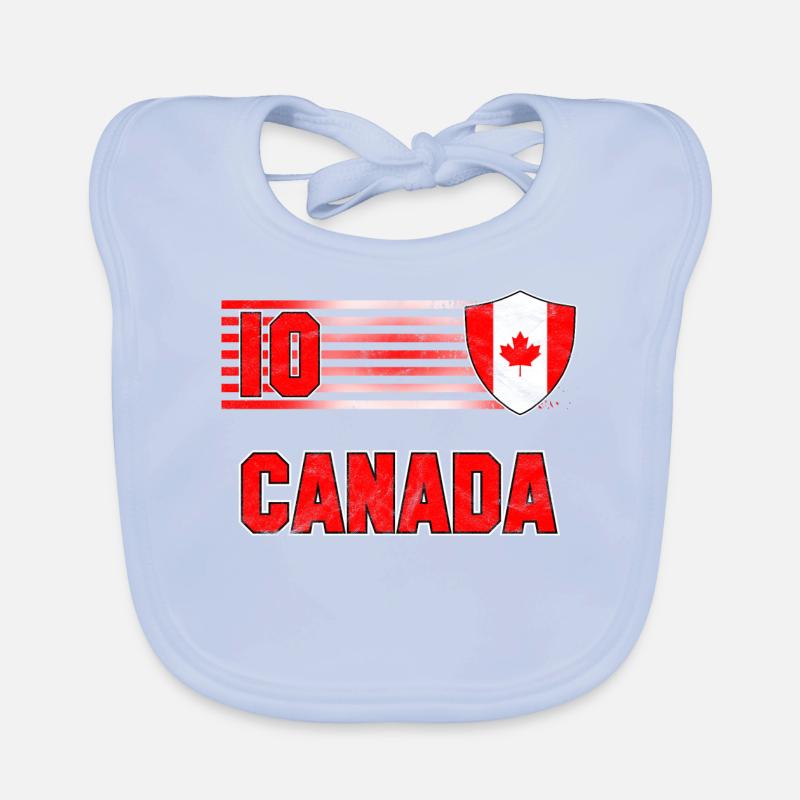 Canada Soccer Team Organic Baby Bibs