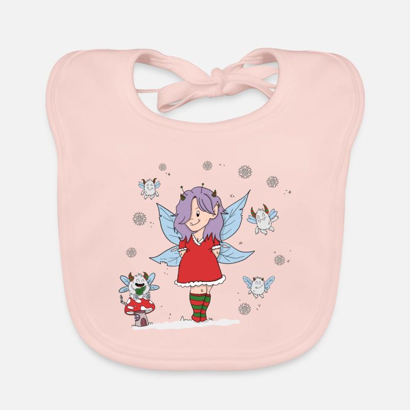 Fée de Noël Bavoir bio Bébé