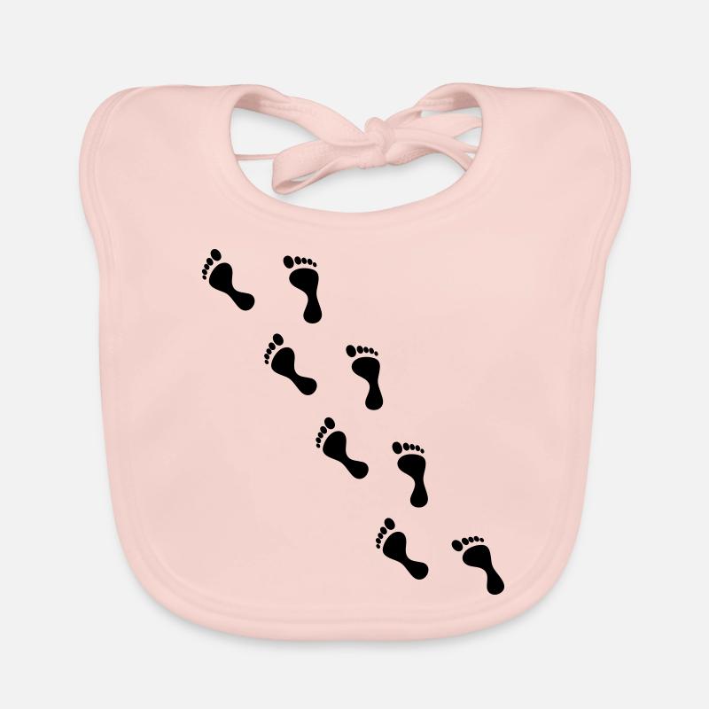 empreinte de pied Bavoir bio Bébé