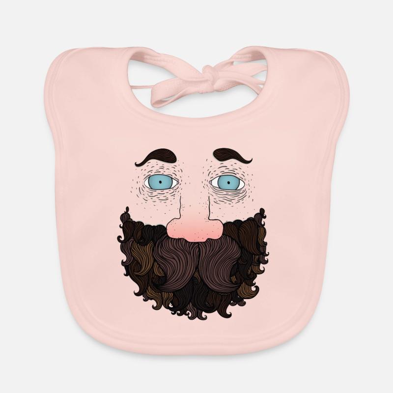 Beard guy Organic Baby Bibs