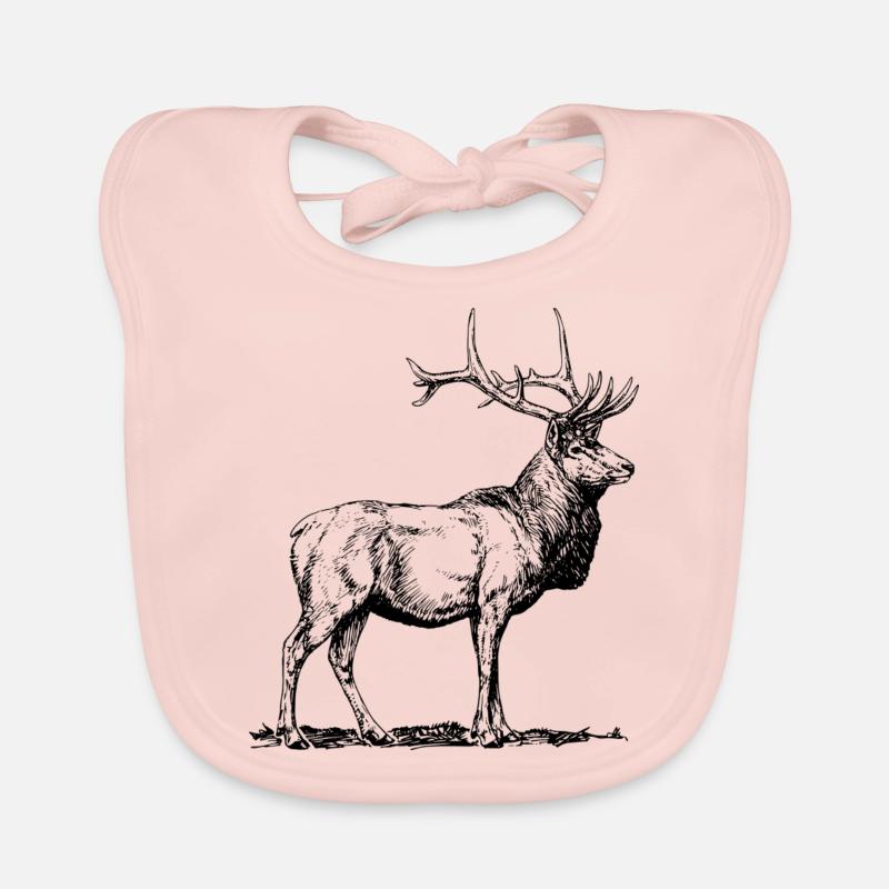 cerf Bavoir bio Bébé