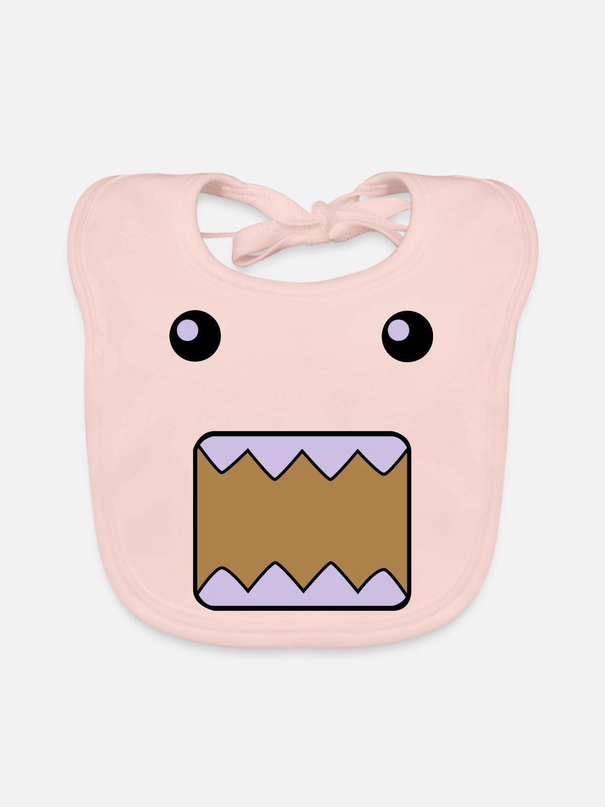 Domo - Bavoir bio Bébé - rose - Devant