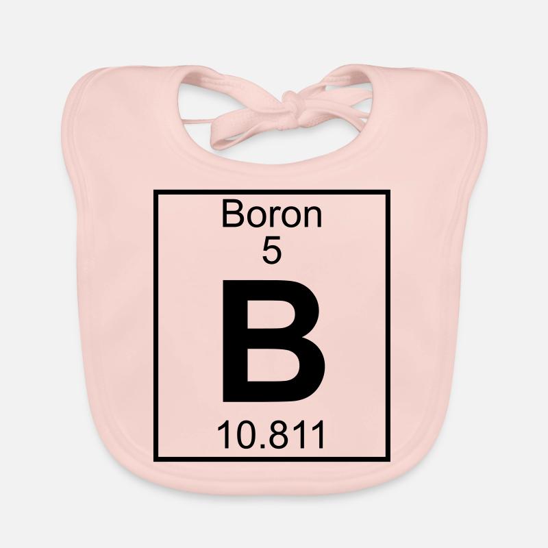 Periodic table element 5 - B (boron) - BIG Bavoir bio Bébé