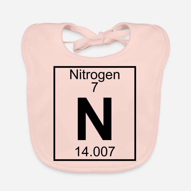 Periodic table element 7 - N (nitrogen) - BIG Bavoir bio Bébé