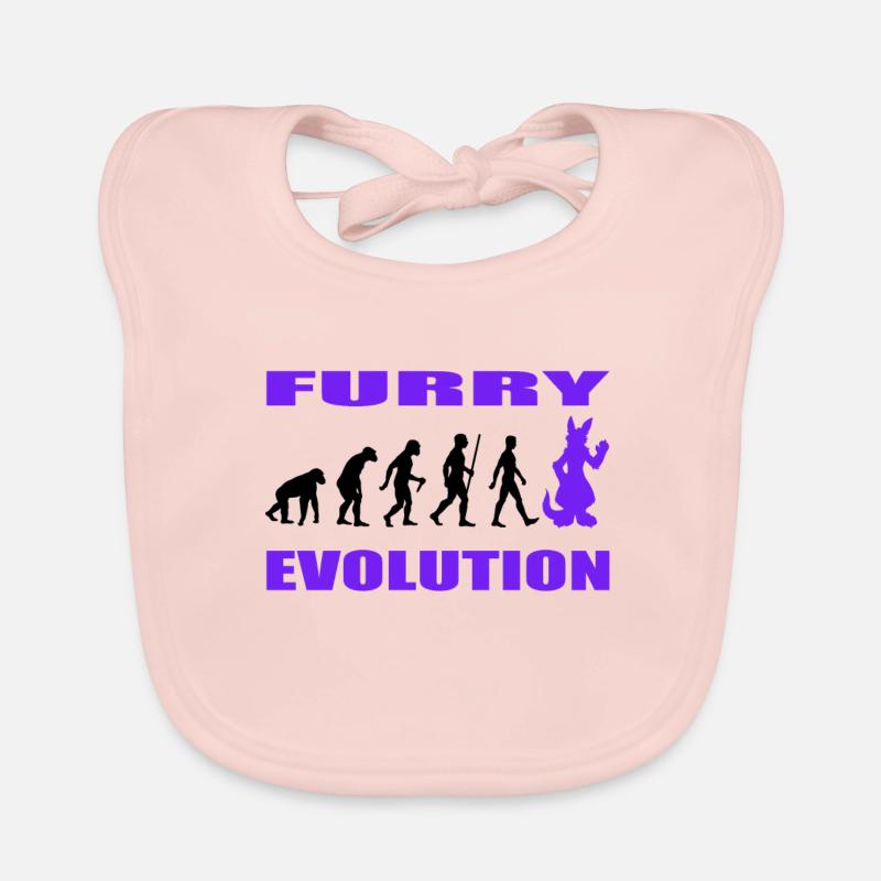Furry - Bavoir bio Bébé - rose