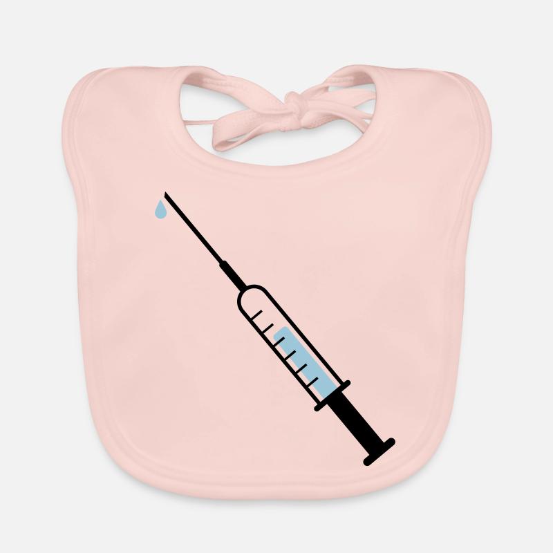 Spritze - Baby Bio-Lätzchen - Rose