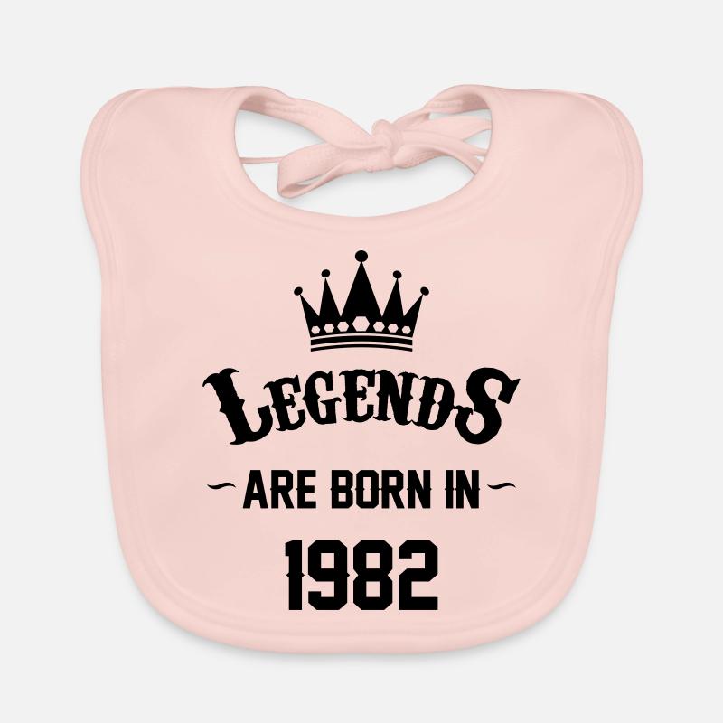 Les légendes naissent en 1982 Bavoir bio Bébé