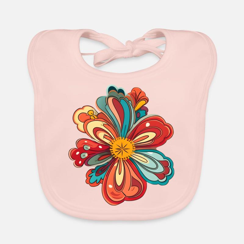 Fleur d’izup2u Bavoir bio Bébé