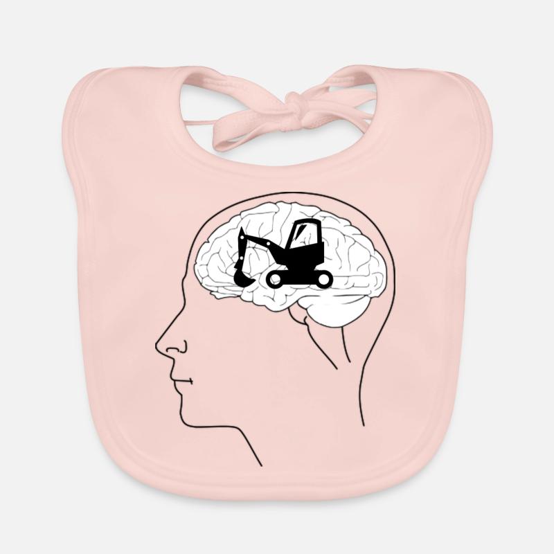 Excavator Operator Organic Baby Bibs