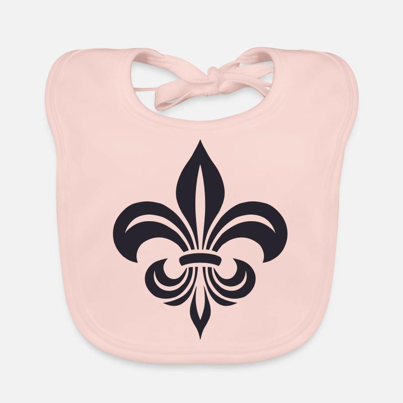 symbole de la fleur de lys Bavoir bio Bébé