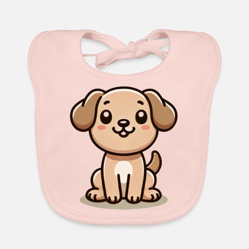 Chiot mignon Bavoir bio Bébé
