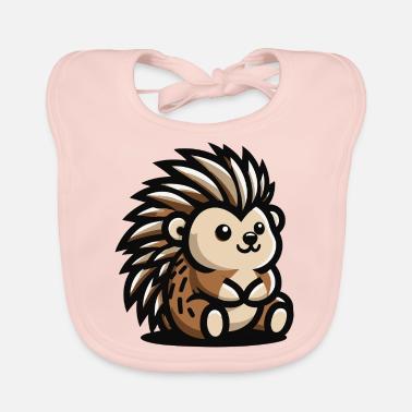 Riccio appuntito morbidezza Bavaglino ecologico per neonato