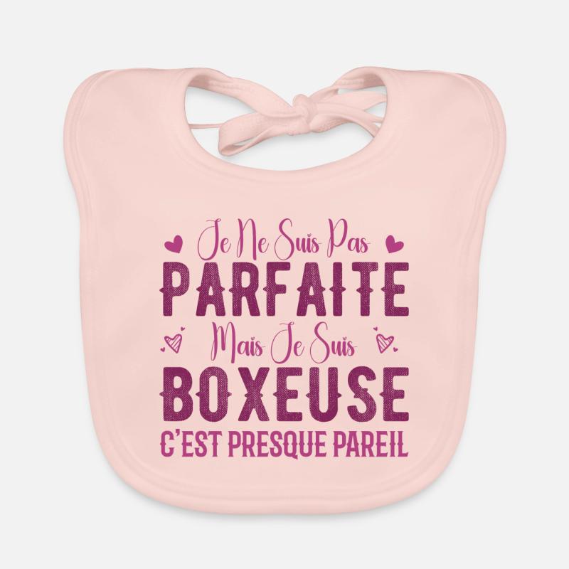 Nicht perfekt, aber ich bin ein Boxer - Boxer-Geschenk Baby Bio-Lätzchen