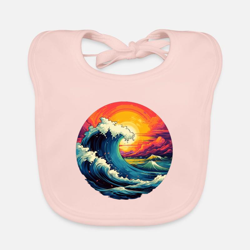 Wave Rush Organic Baby Bibs