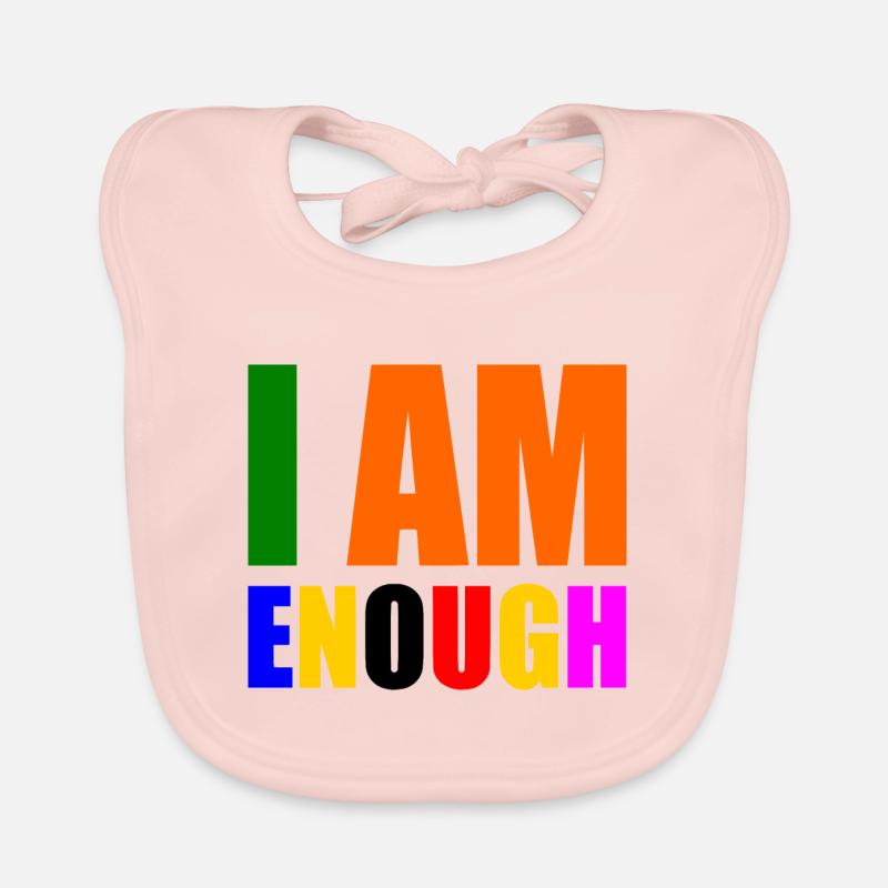 I am enough Bavoir bio Bébé