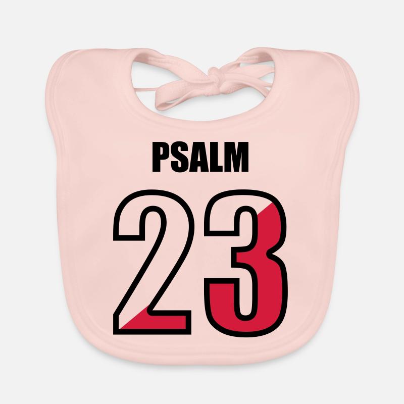 Psaume 23 - Bavoir bio Bébé - rose
