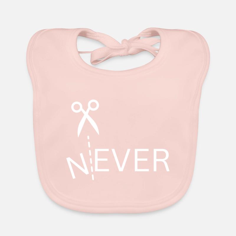 Never, Niemals, Immer, Einstellung, positiv mind Baby Bio-Lätzchen