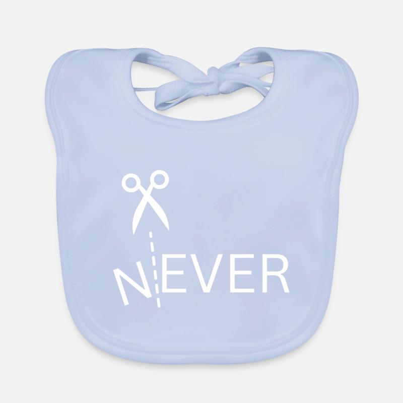 Never, Niemals, Immer, Einstellung, positiv mind Baby Bio-Lätzchen