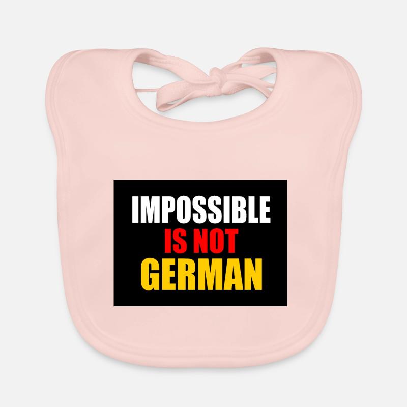 impossible is not german - germany Organic Baby Bibs