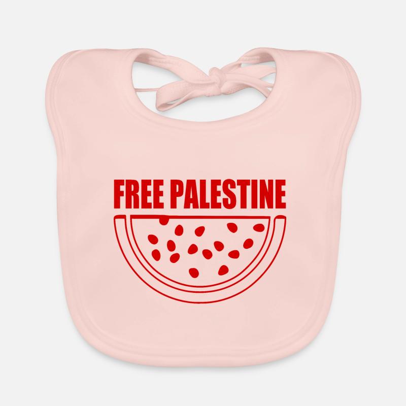 Free palestine melon pastèque Bavoir bio Bébé