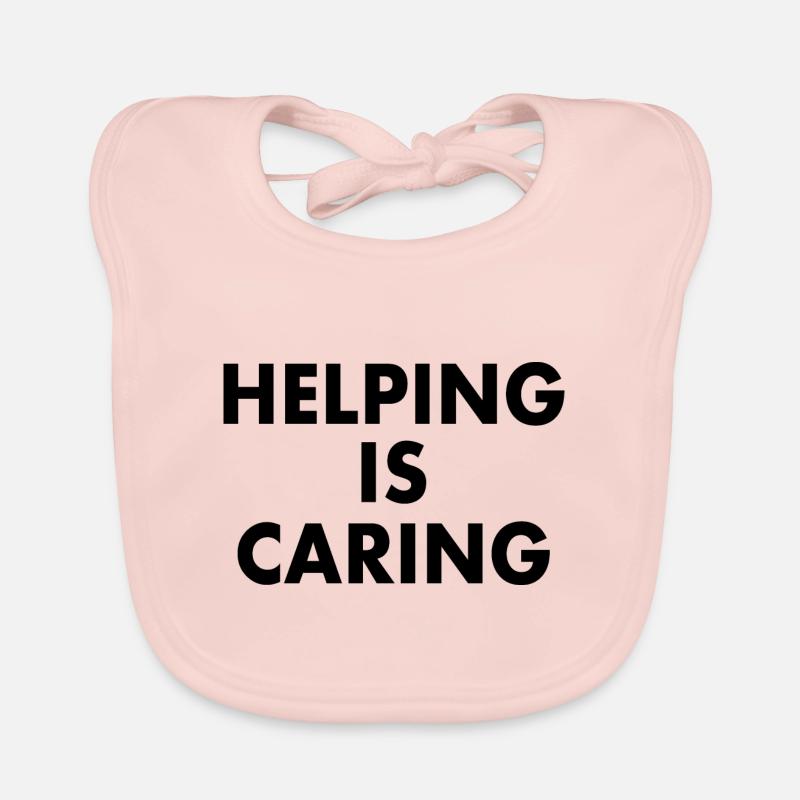 Helping is caring Organic Baby Bibs