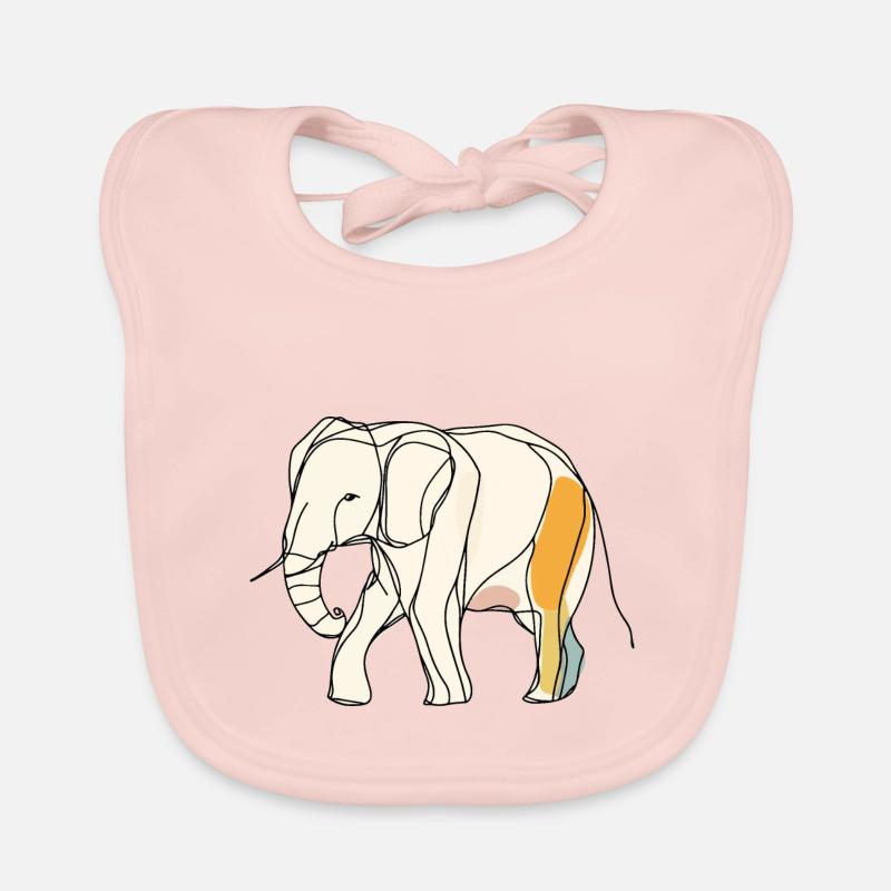 Elefant Baby Bio-Lätzchen
