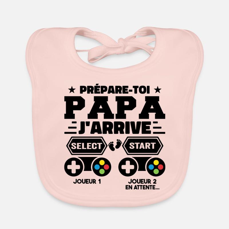 Prépare Toi Papa J'arrive - Annonce Grossesse Bavoir bio Bébé