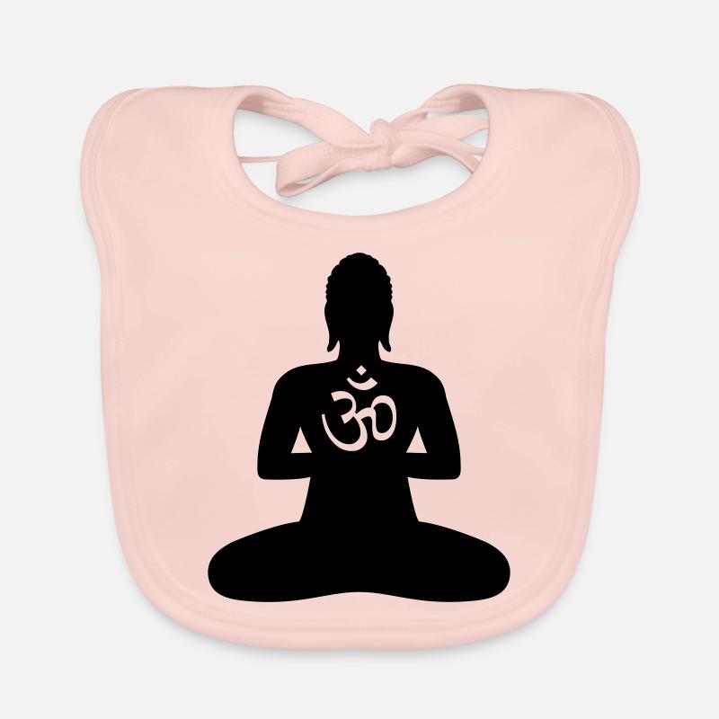 1b BOUDDHA OM / AUM Bavoir bio Bébé