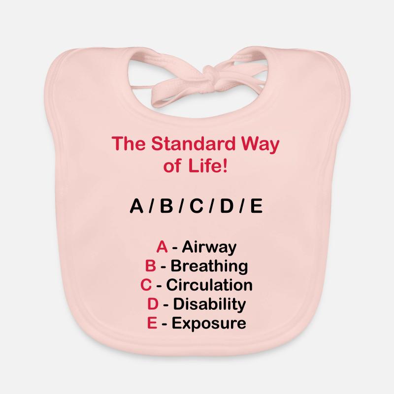 Rettungsdienst ABC Schema Baby Bio-Lätzchen