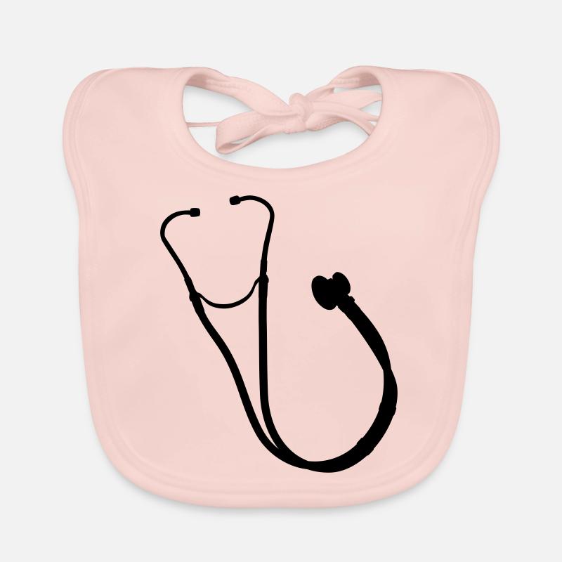 stetoscope profession Bavaglino ecologico per neonato