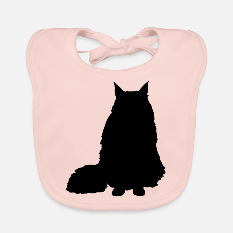 Vector Cat Silhouette Bavoir bio Bébé