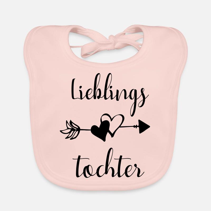 Lieblingstochter Tochter Eltern Spruch Geschenk Baby Bio-Lätzchen